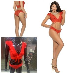 Red two piece Set